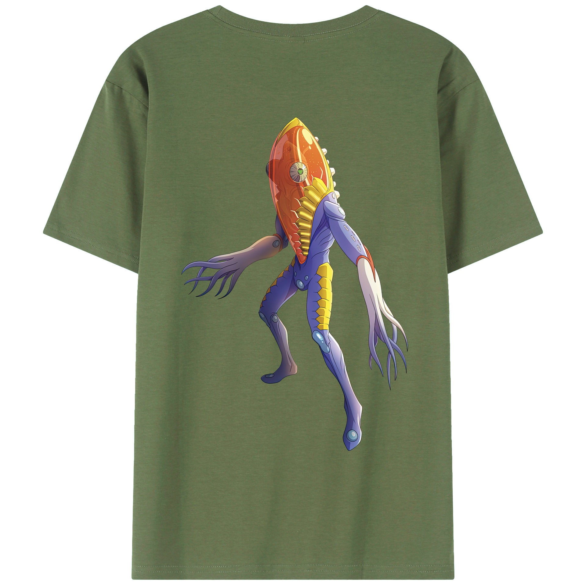 （画像用） ウルトラマン Ultraman 綿100％ メンズ半袖Tシャツ（バックプリント） 通気性